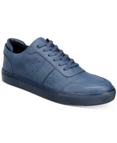 Inc International Concepts Men's Low Profile Sneakers, Created For Macy's Men's Shoes In Blue