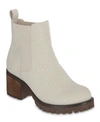 Mia Womens Snake Print Man Made Chukka Boots In Ivory