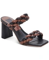 Dolce Vita Paily Braided Sandal In Espresso/black