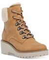 DV DOLCE VITA RUSSIT FAUX-FUR CUFFED BOOTIES WOMEN'S SHOES