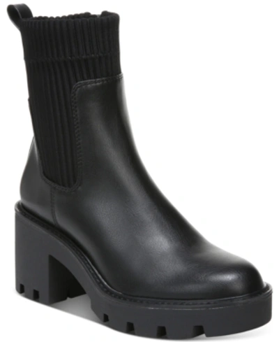 Bar Iii Fallun Womens Lug Sole Side Zip Ankle Boots In Black