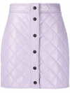 MSGM QUILTED MINI SKIRT