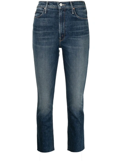 MOTHER HIGH-RISE CROPPED JEANS