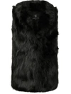 Unreal Fur Rose Premium Faux Fur Gilet In Schwarz
