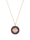 Monan 18kt Rose Gold Enamel And Diamond Necklace In Rosa