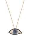 MONAN 18KT ROSE GOLD SAPPHIRE AND DIAMOND NECKLACE