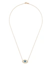Monan 18kt Yellow Gold Enamel Necklace In Rosa