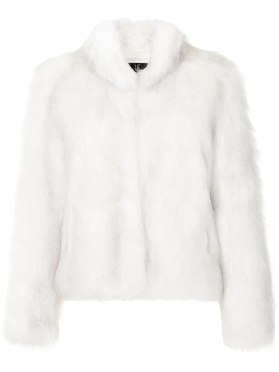 Unreal Fur Fur Delish Jacket In Ivory - Atterley In Weiss