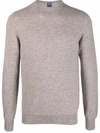 Fedeli Marled Cashmere Jumper In Nude