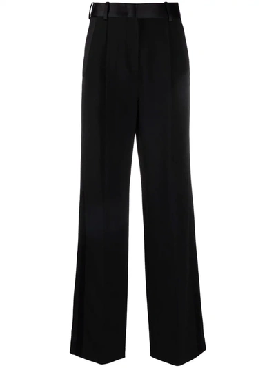 Ermanno Scervino Cady High-waist Tailored Trousers In Nero