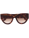 Victoria Beckham Tortoiseshell-effect Cat-eye Sunglasses In Braun