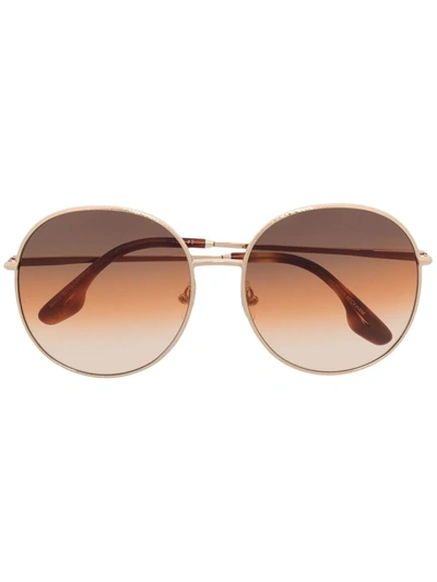 Victoria Beckham Round-frame Gradient Sunglasses