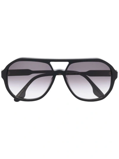 Victoria Beckham Oversized Tinted Sunglasses In Schwarz