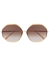 Linda Farrow Camila Tinted Sunglasses In Gold