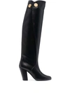 PORTS 1961 BUTTON-EMBOSSED KNEE-HIGH BOOTS