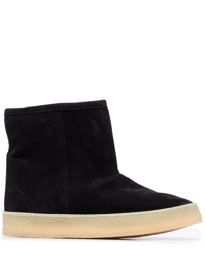 Isabel Marant Shearling-lined Ankle Boots In Schwarz
