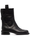 BUTTERO ELBA LEATHER MID-CALF BOOTS