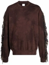 ALCHEMIST FRINGED CREW-NECK SWEATSHIRT