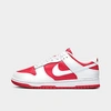 Nike Dunk Low Retro Casual Shoes In University Red/white/total Orange