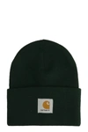 Carhartt Hats In Green Acrylic In Green