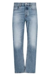 Frame Clean Straight Leg Jeans In Blue