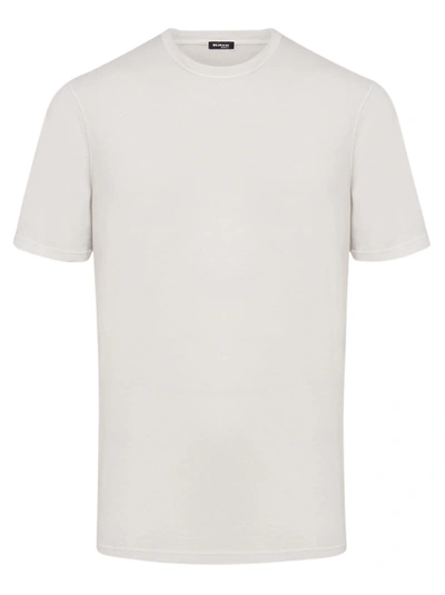 Kiton Men's Cotton Crewneck T-shirt In White