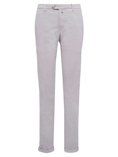 Kiton Trousers Cotton In Ice