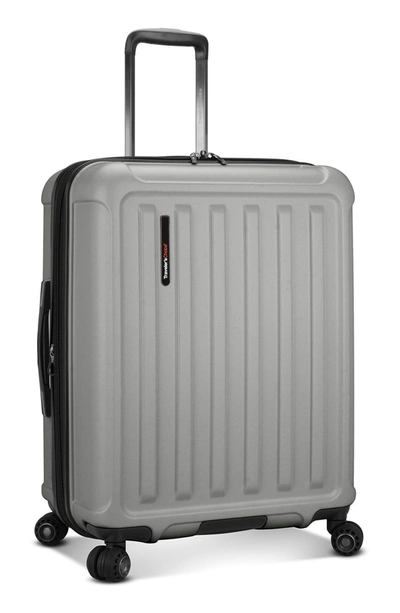 Traveler's Choice Art Of Travel 25" Hardshell Trolley Case In Silver