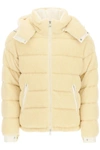 MONCLER MICHON DOWN JACKET WITH NYLON DETAILS