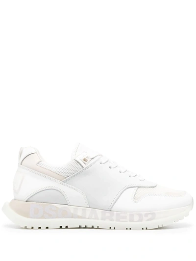 Dsquared2 Panelled Low-top Sneakers In Weiss