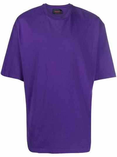 A Better Mistake Broken Glass Cotton T-shirt In Violett
