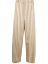 A BETTER MISTAKE LAZY RAVERS STRIPED-PRINT STRAIGHT TROUSERS