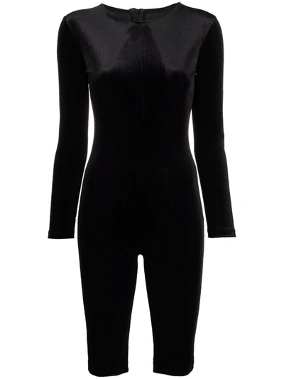 Alchemy Lia Cropped Fitted Jumpsuit In Schwarz