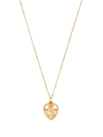 Dolce & Gabbana Heart Motif Necklace In Gold