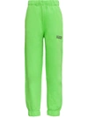 Ganni Software Isoli Jogger In Organic Green Jersey In Green