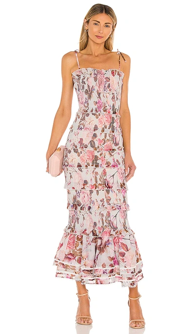 V. Chapman Geranium Dress In Garden Rose