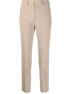 AMI ALEXANDRE MATTIUSSI HIGH-WAISTED SLIM-FIT TROUSERS