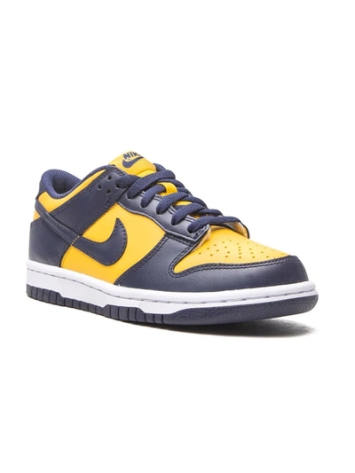 Nike Kids' Dunk Low "michigan 2021" Sneakers In Blue