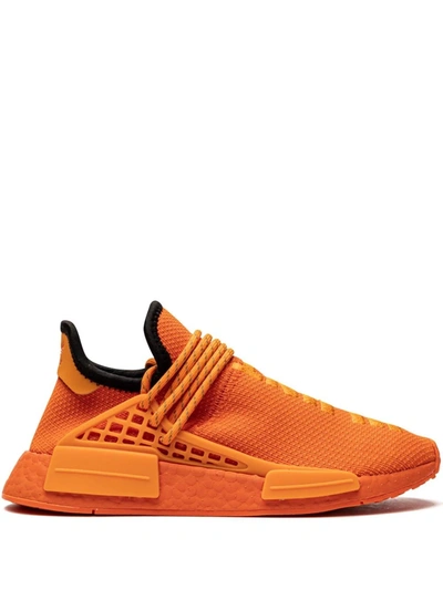 Adidas Originals X Pharrell Nmd Hu "orange" Sneakers In Orange/orange/black