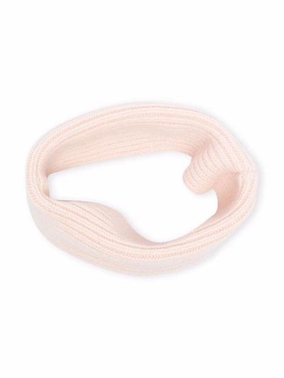 Bonpoint Kids' Ribbed Knit Snood In Pink