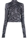 MCQ BY ALEXANDER MCQUEEN GEOMETRIC-PRINT TOP