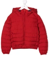 Invicta Padded Hooded Jacket In Red