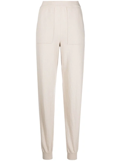 Roberto Collina Slim-fit Merino Track Pants In White