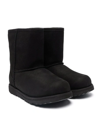 Ugg Kids' Short 11 Waterproof Boots In Black