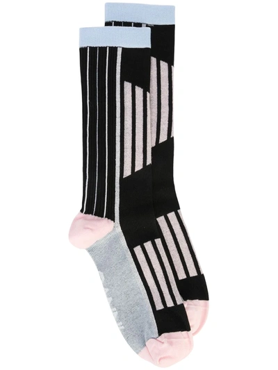 Ganni Sporty Mid-calf Socks In Multicolour