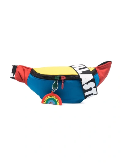 Stella Mccartney Kids' Color Block Recycled Belt Bag In Multicolor