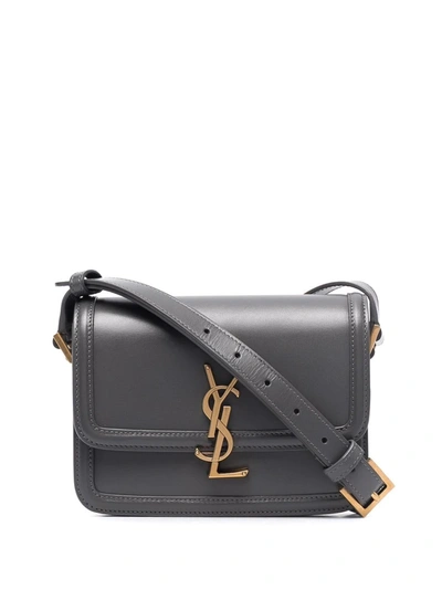 Saint Laurent Small Solferino Crossbody Bag In Grau