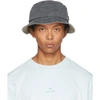 Ps By Paul Smith Grey Denim Bucket Hat In 79 Black