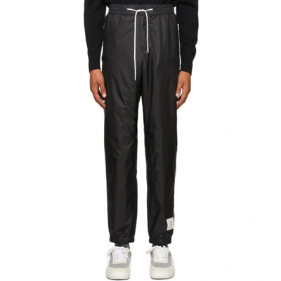 Thom Browne Navy Flyweight Ripstop Piping Lounge Trousers In 415 Navy