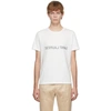 Saint Laurent Reverse Logo T-shirt In 9744 Natural/black